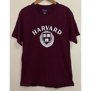 Harvard University T-Shirt Champion Mens Large Womens 100% Cotton Ivy League